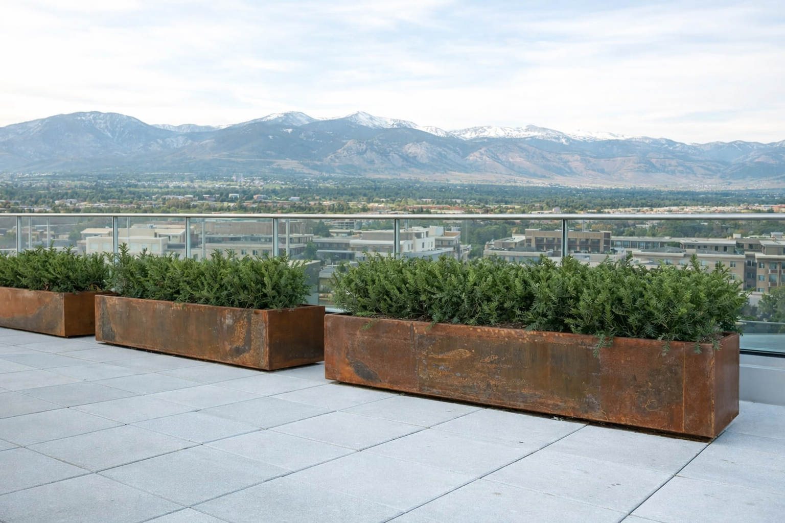 Custom Metal Planter Boxes